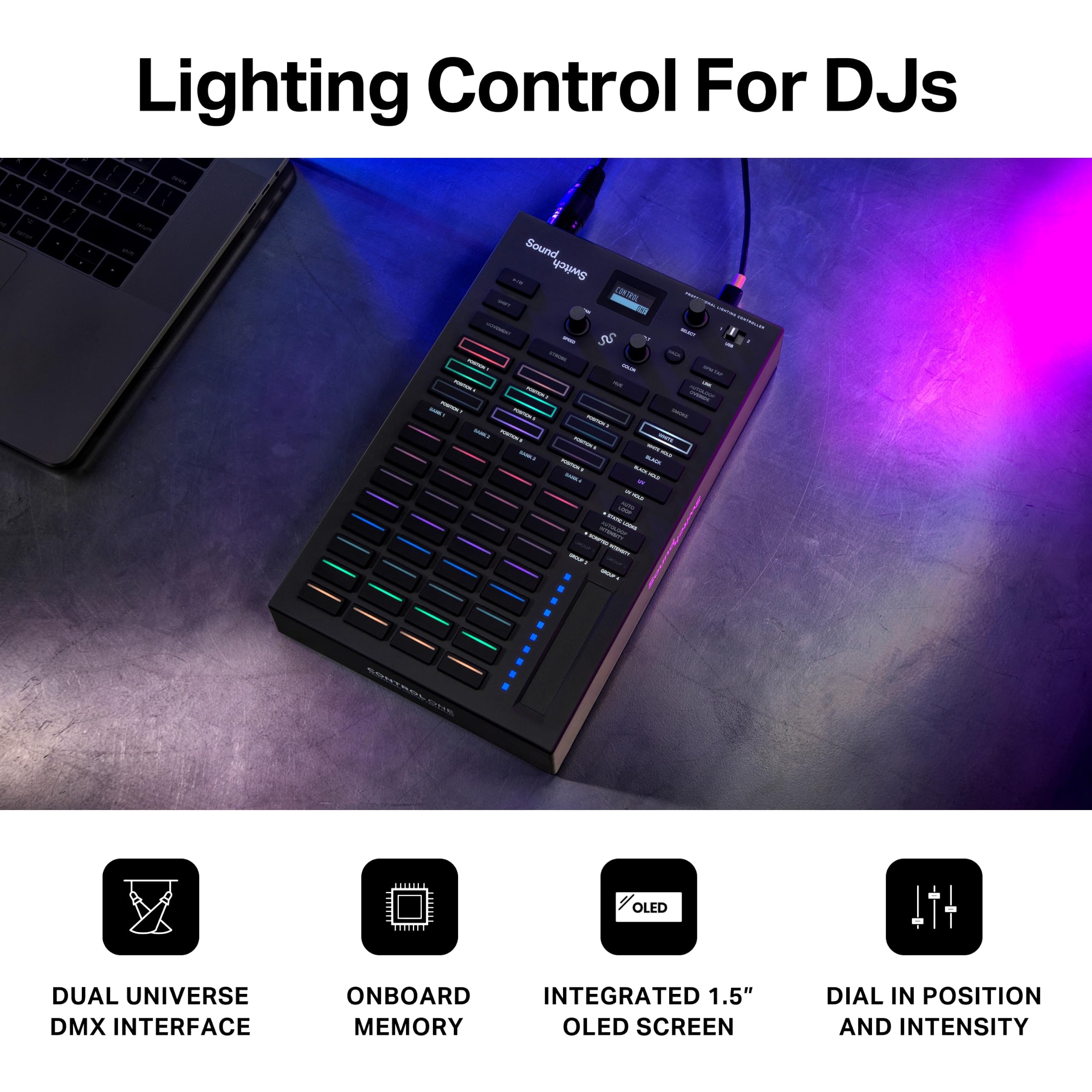 SoundSwitch Control One - Controlador de iluminação profissional